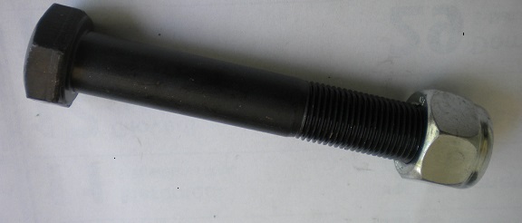 bullone per trincia M 20x120 10.9 completo di dado autobloccante