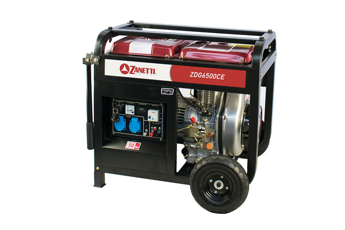 generatore di corrente diesel zanetti zdg 6500